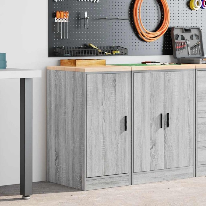vidaXL Dulap depozitare garaj gri Sonoma 40x51x85 cm lemn masiv de pin