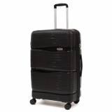 Troler Waves, Negru, 76X48X29 cm ComfortTravel Luggage, Ella Icon