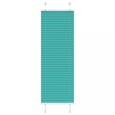 vidaXL Jaluzea plisată verde petrol 45x150 cm Lățime țesătură 44,4 cm 4015387