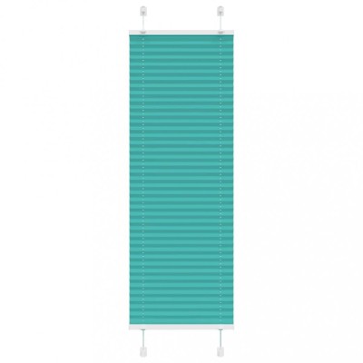 Jaluzea plisată verde petrol 40x100 cm Lățime țesătură 39,4 cm foto