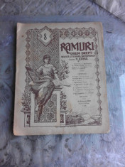 REVISTA RAMURI NR.8/1922 foto