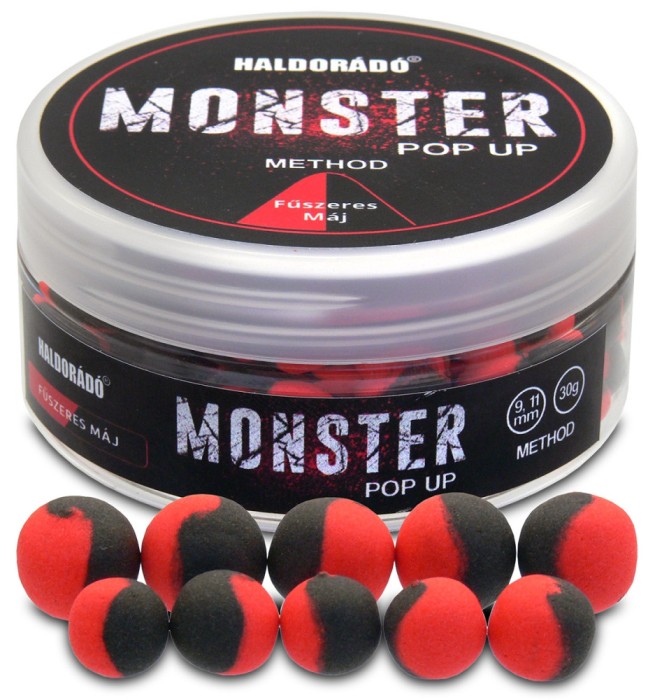 Haldorado - MONSTER Pop Up Method 9-11mm 30g - Ficat condimentat