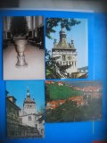 HOPCT LOT 3701 -4 CARTI POSTALE-SIGHISOARA- JUD MURES-NECIRCULATE, Necirculata, Printata