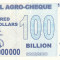 Bancnota Zimbabwe (Agro Cheque) 100.000.000.000 Dolari 2008 - P64 UNC