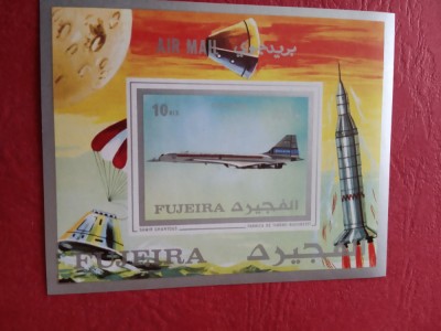 FUJEIRA, SPACE - COLIŢĂ MNH IMPERF. foto