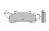 Placute frana fata scuter Honda Pantheon 125cc