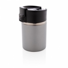 Cana termoizolanta 220 ml, fara scurgeri, cu invelis ceramic, XD by AleXer, BA, otel inoxidabil, pp, gri, breloc inclus foto