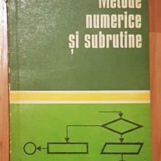 Metode numerice si subrutine de M. Toma, I. Odagescu