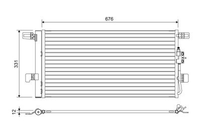 VALEO 822648 Condensator, climatizare foto