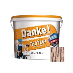 Tencuiala decorativa acrilica, interior / exterior, Danke Textur, cafeniu, structurata, 25 kg