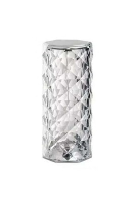 Lampă ambientală LED din cristal cu control tactil, intensitate și culoare reglabile, USB, 22 x 9 cm foto