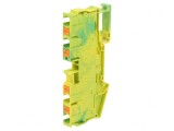 Conector de șine 0.5-10mm&sup2; 1 pistă 4 borne galben-verde
