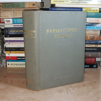FARMACOPEEA ROMANA * EDITIA A VIII-A , ( CARTONATA ) , 1967 @ foto