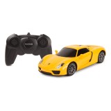 MASINA CU TELECOMANDA PORSCHE 918 SPYDER GALBEN CU SCARA 1 LA 24 SuperHeroes ToysZone, Rastar