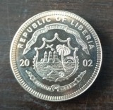 Moneda Liberia - 10 Dollars 2002 - William J. Clinton