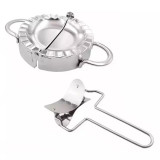 Cumpara ieftin Set forma si cutit pentru aluat ravioli, inox, Gonga&reg; Argintiu