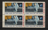SUA, 1969 | Primul om pe lună - Armstrong - Cosmos | Bloc Scott C76 - MNH | aph, Spatiu, Nestampilat