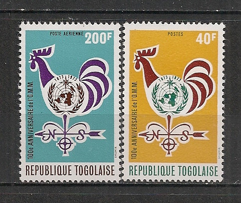 Togo.1973 100 ani Organizatia Mondiala de Meteorologie ST.281