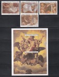 Antigua si Barbuda 1983 - 500 de ani de la nașterea lui Rafael, Serie + Colita, MNH