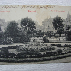 Carte postala circulata la Orsova in anul 1908 - BUDAPESTA