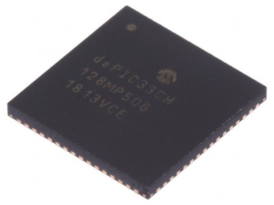 Microcontroler dsPIC 128kB 20kB SRAM QFN64 3-3.6VDC foto