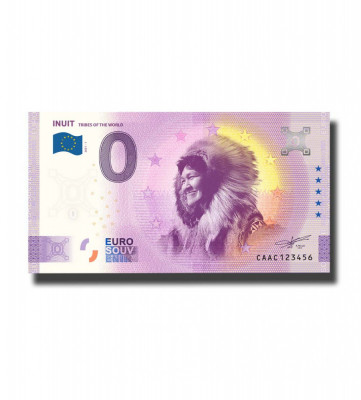 RARR : 0 EURO SOUVENIR - CANADA , INUITII - 2021.1 - UNC foto