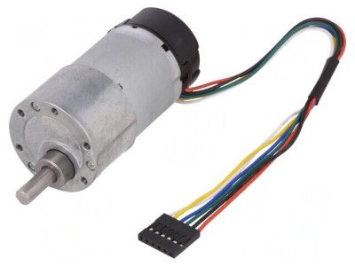 Motor DC cu codificator și transmisie 12V 7A 122 RPM foto