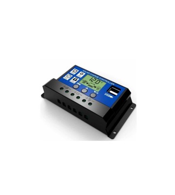 30A DC 12V-24V PWM Regulator de &amp;icirc;ncărcare solară cu LCD și 5V USB foto