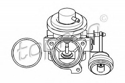 Supapa EGR SKODA FABIA I Combi (6Y5) (2000 - 2007) TOPRAN 113 162 foto