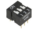 Comutator DIP-SWITCH 3 Secțiuni ON-OFF 24VDC