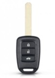 Carcasa cheie Topautochei&reg; pentru Honda Accord CR-V FIT XRV VEZEL CITY JAZZ CIVIC HRV FRV GREIZ 3 butoane, Fara Brand