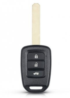 Carcasa cheie Topautochei&amp;reg; pentru Honda Accord CR-V FIT XRV VEZEL CITY JAZZ CIVIC HRV FRV GREIZ 3 butoane foto