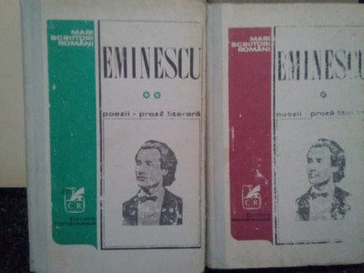 M. Eminescu - Poezii-proza literara 2 vol (1978) foto