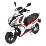 Scuter Electric 3000W, Max. 45 Km/H, Autonomie 60 Km, Hecht Equis White