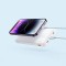 POWER BANK Baseus Airpow, 10000mAh, 20W, 1 x USB; 1 x USB Type-C input/output, total 3A, include cablu USB la USB Type-C de 30cm, alb, &quot;PPQD090002&quot; (t