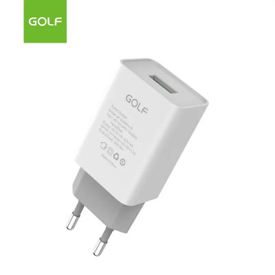 Alimentator Incarcator de la retea la 1x QC USB 3A 20W Alb GF-U206PRO Golf Fast Charge foto