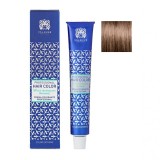 Blond deschis nisipiu 8.7 Vopsea de par cu plex si arginina Valquer 60g