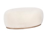 Cumpara ieftin Taburet MDF textil alb Blerina 88x54x36 cm