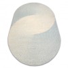 Covor din l&acirc;nă FLUX oval 461.67.AE502 OSTA - Geometric, structural, loft albastru / crem, 200x300 cm