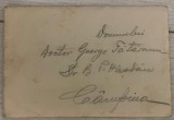 1922 Scrisorică de amor /adulter de la Ploiești la C&acirc;mpina catre dr. George Tătăranu / str B P Hasdeu Campina Prahova / amor in Romania interbelica