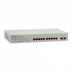 SWITCH ALLIED TELESIS GS950/10PS porturi Gigabit x 10 SFP x 2 managed rackabil carcasa metalica &amp;amp;quot;AT-GS950/10PS-50&amp;amp;quot; foto