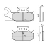 Placute frana Yamaha YXR660 Rhino 4x4 spate Cod Produs: MX_NEW 225103180RM