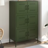 VidaXL Dulap &icirc;nalt, verde măsliniu, 68x39x113 cm, oțel