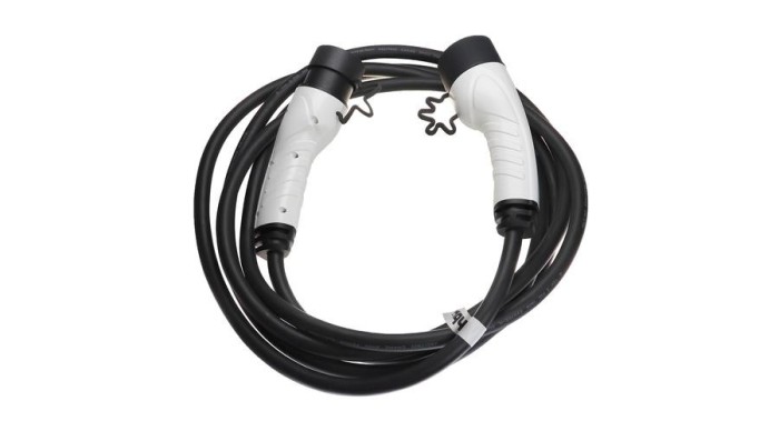 Cablu de &icirc;ncărcare VHBW pentru autovehicul electric, hibrid plug-in - Cablu tip 2 la tip 2, trifazat, 16 A, 11 kW, 5 m