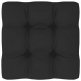Pernă canapea din paleți, negru, 70x70x10 cm