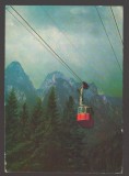 CPIB 25185 CARTE POSTALA - BUSTENI, TELEFERICUL, CIRCULATA, 1981, STAMPILE, TIMBRU