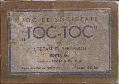 JOC VECHI DE SOCIETATE TOC-TOC (EDITIA A II-A) - DE STEFAN SFETESCU-327372