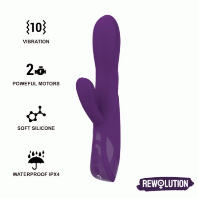 REWOLUTION - REWORABBIT FLEXIBLE VIBRATOR WITH RABBIT foto