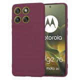 Husa silicon Motorola Edge 70 Asteroid GSM SoftFlex, bordo