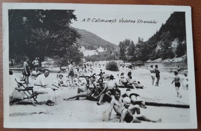 Carte postala, Calimanesti, vederea strandului, 1943 foto